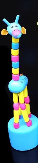 Jouets d'ApprentiCumbria en Bois pour Bébé, Animaux Girafe, Développement Intellectuel, Cadeau