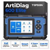 TOPDON ArtiDiag600 Elite Scanner de Diagnostic de voiture à système complet OBD2 13 Services de Maintenance FCA AutoAuth, outil de numérisation automobile
