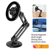 360 ° Support métallique rotatif, Support magnétique puissant pour téléphone de voiture, Support de téléphone pliable, Support magnétique pour évent, Support GPS pour téléphone