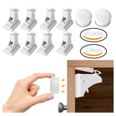 Serrure de sécurité magnétique pour bébé, porte d'armoire à tiroirs auto-adhésive, limiteur magnétique à Induction Invisible, serrure d'armoire de Protection pour bébé