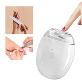 Coupe-ongles électrique 2 en 1 avec lumière LED, broyeur automatique pour bébé et adulte, Mini outils de manucure, soins des ongles