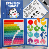 Jouets éducatifs pour enfants, disque de fraction magnétique Kawaii, jouets éducatifs d'apprentissage arithmétique cognitif assisté