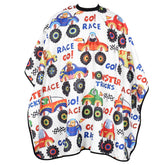 Children's hairdresser's cape, cartoon design, for hair salons, polyester pongee, barber's robe, hair care, hairdressing supplies
