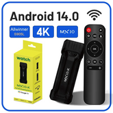 4K Stick TV MX10-K 4GB OS 10 Smart ATV BT5.0 lecteur multimédia HDMI 1.4 double WiFi 2.4G/5.0G TV Box Android 2025 nouveau modèle