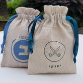 Sacs cadeaux en lin naturel personnalisés écologiques pour anniversaire, réception-cadeau pour bébé, pochette de mariage rustique avec logo, sac anti-poussière en Jute