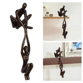 Homme levage femme Figurine Art Statue amant Sculpture ornement maison bureau décor danse Couple Sculpture Art œuvre créative