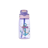 480ml Children's Water Bottles, Creative Cartoon Feeding Cups with Straws and Lids, Spill-Proof, Portable for Toddlers