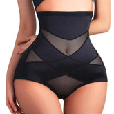 Sexy corps croisé Shaper taille haute culottes femmes sous-vêtements ceinture ventre contrôle formateur Shapewear sous-vêtements amincissants