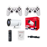 2-in-1 3D gaming projector, F300 controller, TV box, Android 11, 5G, WiFi, Play Store, home theater, outdoor, mini portable 4K projector