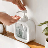 Bouteille distributrice de savon de grande capacité, bouteille de presse en plastique transparent et visible, adaptée aux voyages, à la cuisine, à la salle de bain