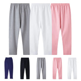 Enfants fille Leggings doux élastique coton enfants Leggings couleur unie filles pantalons maigres confortable portable enfants pantalons vêtements