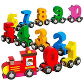 Ensemble de Train pour tout-petits, Puzzle de Train numérique magnétique, ensemble de Train en bois pour tout-petits, trains numériques, activités d'apprentissage éducatives