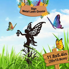 Metal fairy garden outdoor decoration for your patio and lawn