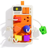 Jouets éducatifs précoces Montessori, prise de courant sensorielle pour les tout-petits, planche occupée avec lumiÚre et sons, avion, voiture, jouets de voyage, cadeau