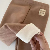 Pantalons pour enfants garçons automne hiver épais chaud filles Leggings couleur unie pantalons pour enfants vêtements pour enfants