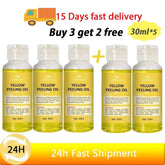 Yellow Peeling Bath Oil, Accessory for Whitening Dark Skin, Lightening the Body, Elbows, Knees, Hands, High Frequency, Nourishing the Skin