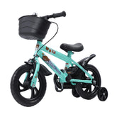 12-inch children's bicycle, stable ride, high-carbon steel frame, baby bike with training wheels for children aged 2 to 6 years