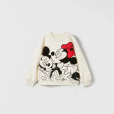 Minnie Mouse baby girl autumn sweatshirt suit popular design tops + leggings two-piece set children's clothing set