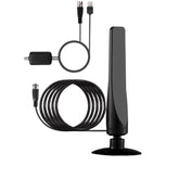 Smart TV antenna for outdoor and indoor use, enhanced HDTV digital TV signal amplifier, supports over 2024 channels, 450p, 4K, 1080p, 9.84 feet