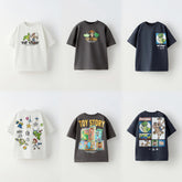 ChimBrand-T-shirt à Manches Courtes et Col Ras du Cou pour Enfant, Vêtement à Motif de Dessin Animé, à la Mode, pour Garçon, pour Été