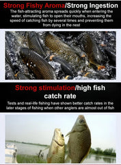Fishing bait in pellet form, animal protein, fresh and moist