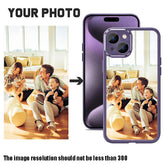 Coque de téléphone personnalisée avec Photo et nom, étui en Silicone TPU souple antichoc pour iPhone 16 15 Pro Max 14 13 12 Pro 11