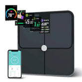 Balance numérique de graisse corporelle, balance corporelle humaine, écran couleur TFT intelligent, fréquence cardiaque, balance de poids corporelle intelligente précise et professionnelle