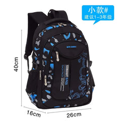 SR-Waterproof Primary School Backpack for Boys, Book Bag, Orth4WD