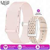 LIGE Screenless Smart Bracelet Heart Rate Blood Pressure Sleep Monitor Pedometer Sports Fitness Tracker for Men and Women Smartwatch 2025