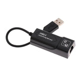 Adaptateur Ethernet USB 2.0 vers RJ45 – Carte réseau filaire 100 Mbps pour ordinateur/ordinateur portable, Plug & Play sans pilote