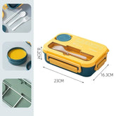 Portable 1300ML Compartment Lunch Box, Bento Box for Children and Students, Microwaveable Food Storage Container