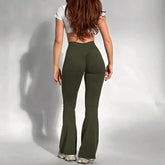 High-waisted workout yoga leggings, fitness butt scrunch buttock sports gym pants for women
