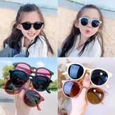 Nouvelles offres spéciales lunettes de soleil douces mignonnes enfants lunettes de soleil Vintage tendance bébé lunettes de soleil lunettes de soleil coréennes pour garçons et filles UV400
