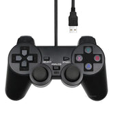Wired USB Gamepad for WinXP/Win7/Win8/Win10, Joypad for Windows PC, Laptop, Black Gaming Joystick