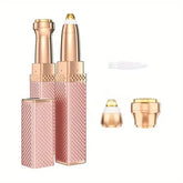 2-in-1 Electric Eyebrow Trimmer for Women, USB Charger, Portable Epilator, Bikini Line, Painless Shaver, Female Body Trimmer, Facial Eyebrow Trimmer
