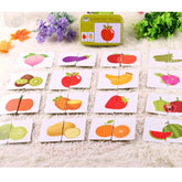 Wooden puzzle for babies, Montessori toys, tin box back for children aged 2, 3 and 4 years