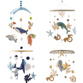 Hochets pour nouveau-né de 0 à 12 mois, jouets en feutre doux, cloche de lit de baleine, berceau Mobile suspendu, carrousel Musical, jouet pour garçons et filles, cadeau
