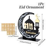 Acrylic Ramadan Countdown Calendar, Ornaments, Eid Mubarak Gifts, Home Decor, Islamic Muslim Party Supplies 2025 Kareem