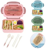 Boîte à Bento pour adultes, conteneurs pour adultes, hommes et femmes avec 3 compartiments, récipient alimentaire pour la rentrée scolaire