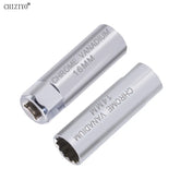 Clé universelle pour bougie d'allumage, 3/8 magnétique, 12 angles, paroi fine pour 14mm 16mm, retrait de bougie d'allumage, outil de réparation automobile