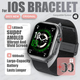 2025 New Fashion Sport Smart Watch for Men and Women, 1.85 Inch HD AMOLED Full Touch Screen, IP68 Waterproof, Bluetooth Calling Smartwatch