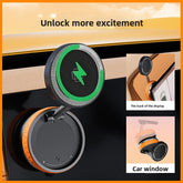 Support de téléphone magnétique pour voiture Magsafe pour support de voiture chargeur sans fil support de ventouses mobiles pour téléphone, 360 ° Téléphone de voiture rotatif
