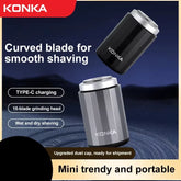 Mini rasoir électrique Portable et étanche, rechargeable, type-c, forte, haute vitesse, longue Endurance, adapté humide et sec, nouveauté 2025