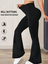 Pantalon évasé Super doux pour femmes, taille haute, contrôle du ventre, Leggings de Yoga, bas de cloche
