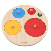 Wooden Montessori Puzzle Toys, Geometric Shapes, Math Sorting, Colorful Preschool Learning Educational Game, Toys for Babies and Toddlers