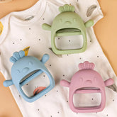 Gants de dentition en Silicone pour bébé, sans BPA, pour enfants, soins dentaires pour nouveau-né, gencives, Anti-alimentation, main Accessoires pour bébé avec bâton molaire