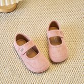 Chaussures en cuir pour enfants 2025 printemps automne nouvelles filles coréennes chaussures de princesse à semelles souples givrées sandale Super douce et confortable