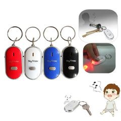 Smart anti-loss key finder, LED whistle, flashing alarm with key fob