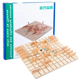 Jouets d'échecs en bois, jeux de stratégie pour enfants, entraînement cérébral, jeu de société interactif Parent-enfant, Puzzle de pensée logique amusant, cadeaux