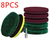 Electric drill brush kit, electric cleaning brush, car tile tool, bathroom brush, bathroom, kitchen, plastic scrubbing brushes